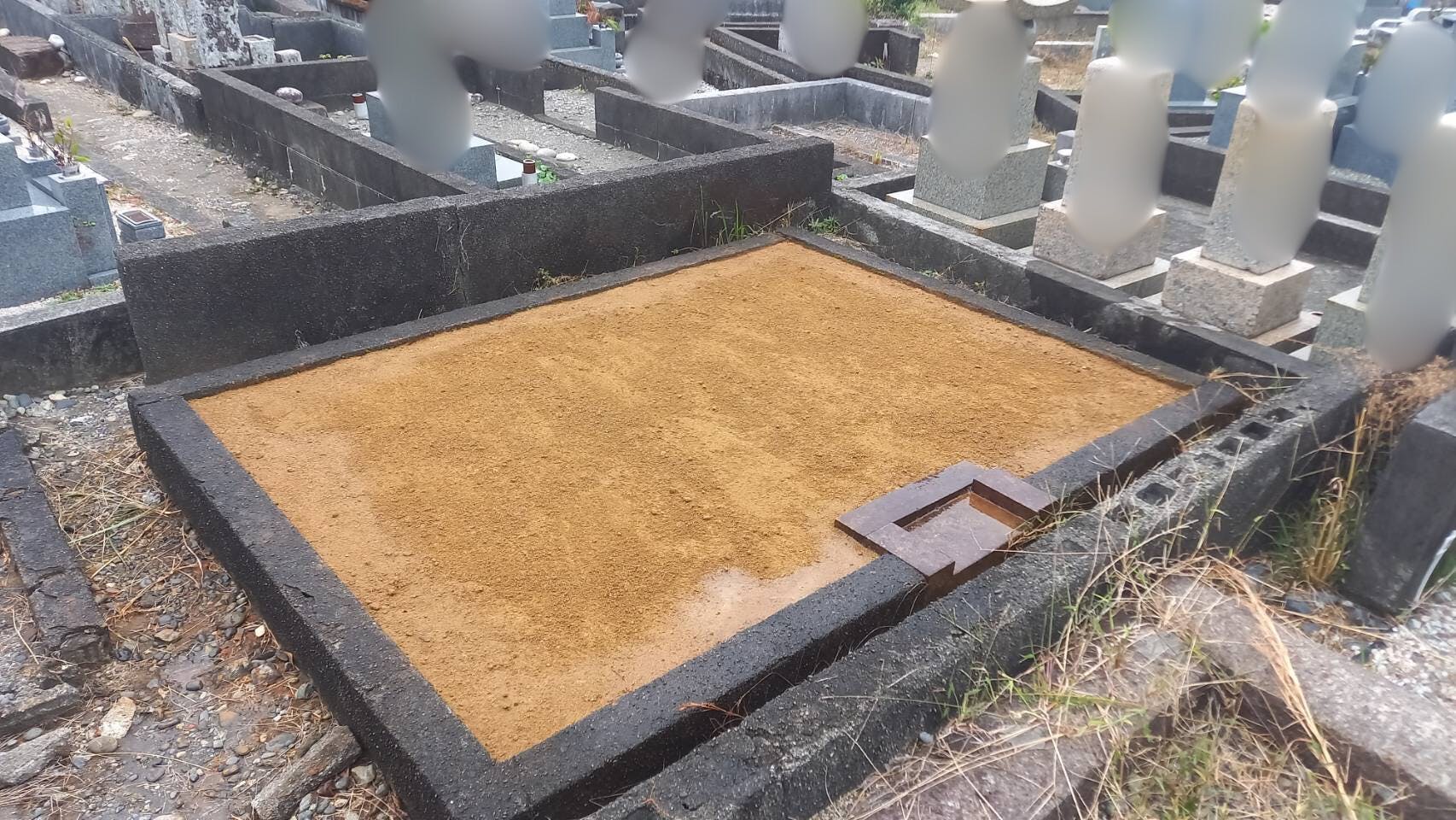 新宮市営 大浜東墓地のお墓の墓石撤去後