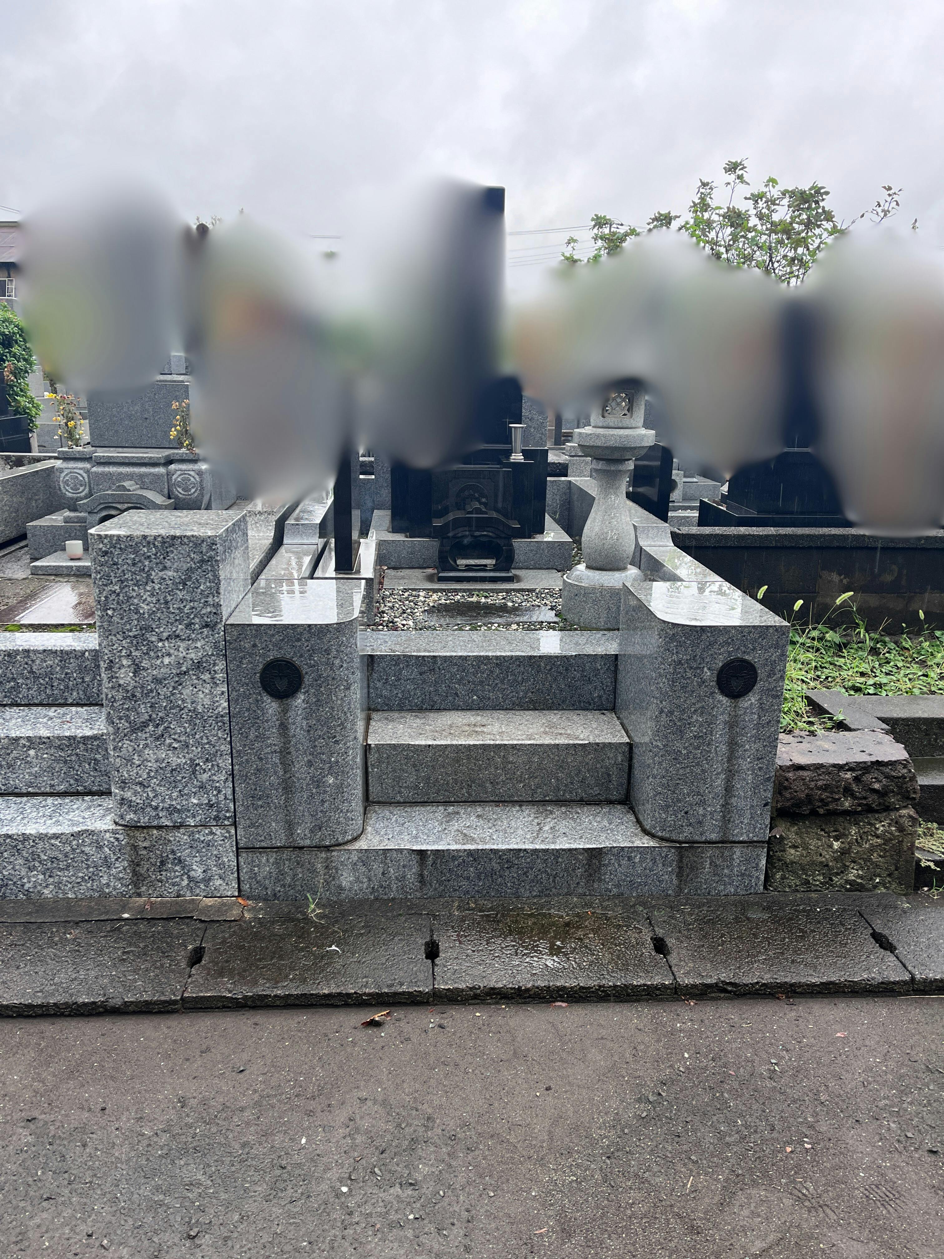 本興寺のお墓の墓石撤去前