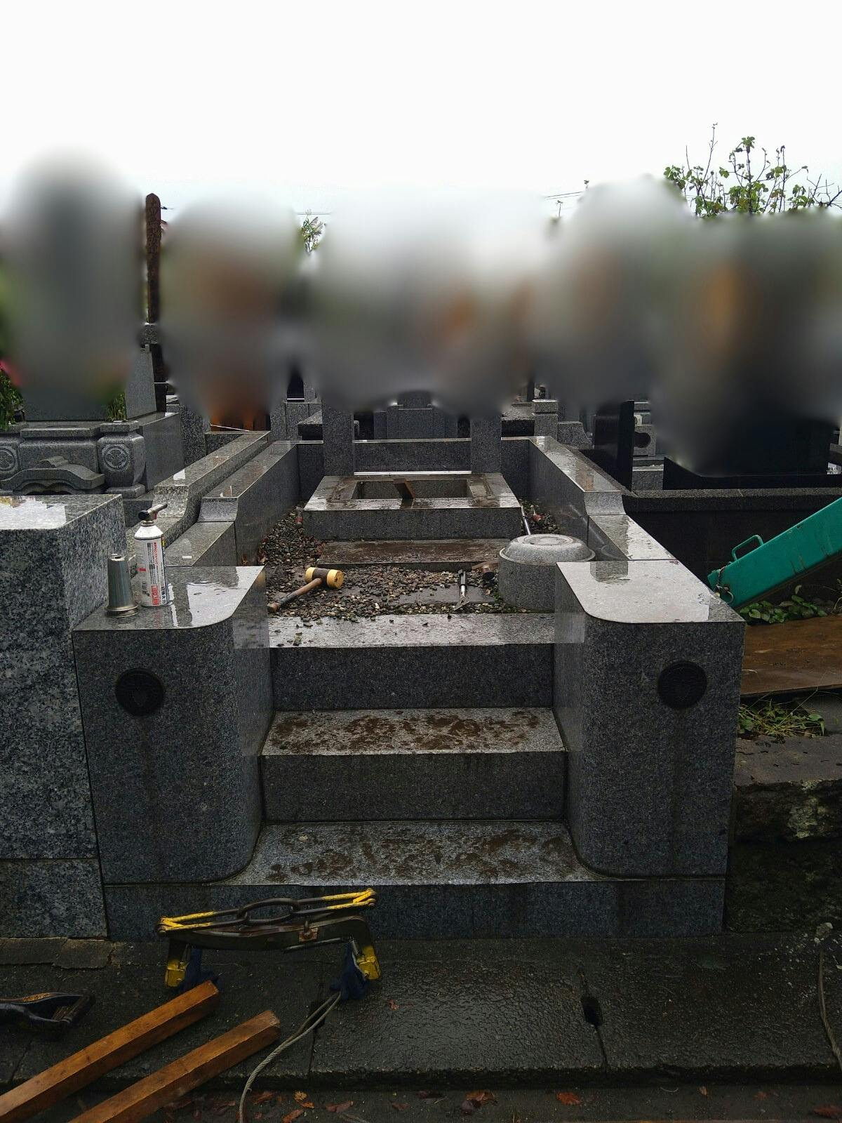 本興寺のお墓の墓石撤去後