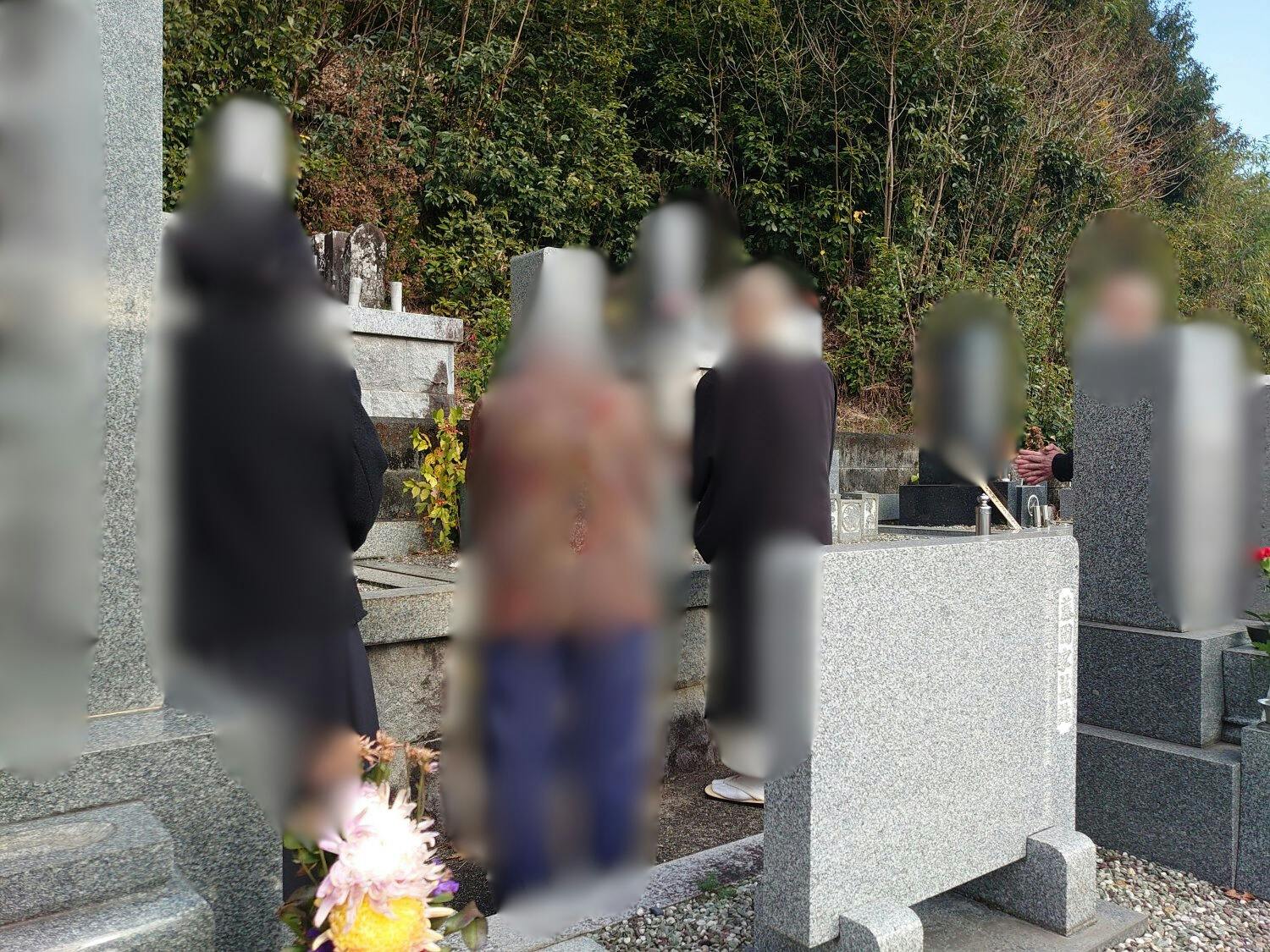 東光寺のお墓の墓石撤去前