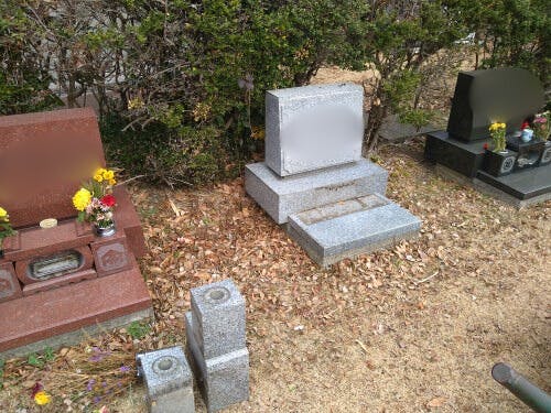 横須賀市営公園墓地のお墓の墓石撤去前