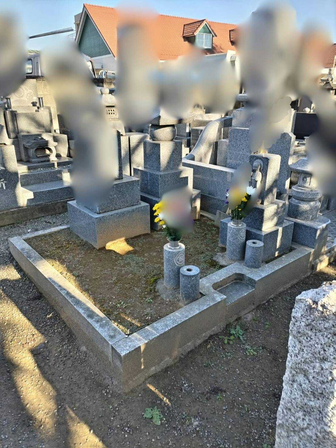 浄泉寺のお墓の墓石撤去前