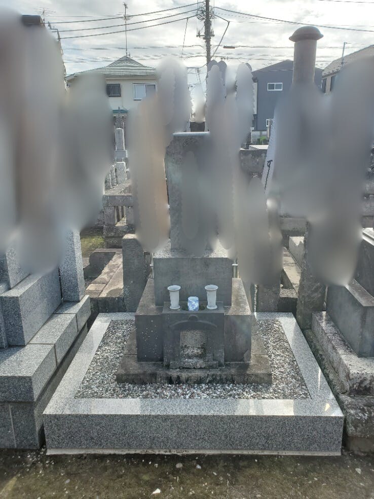 海雲寺のお墓の墓石撤去前