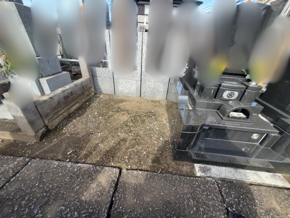 海雲寺のお墓の墓石撤去後