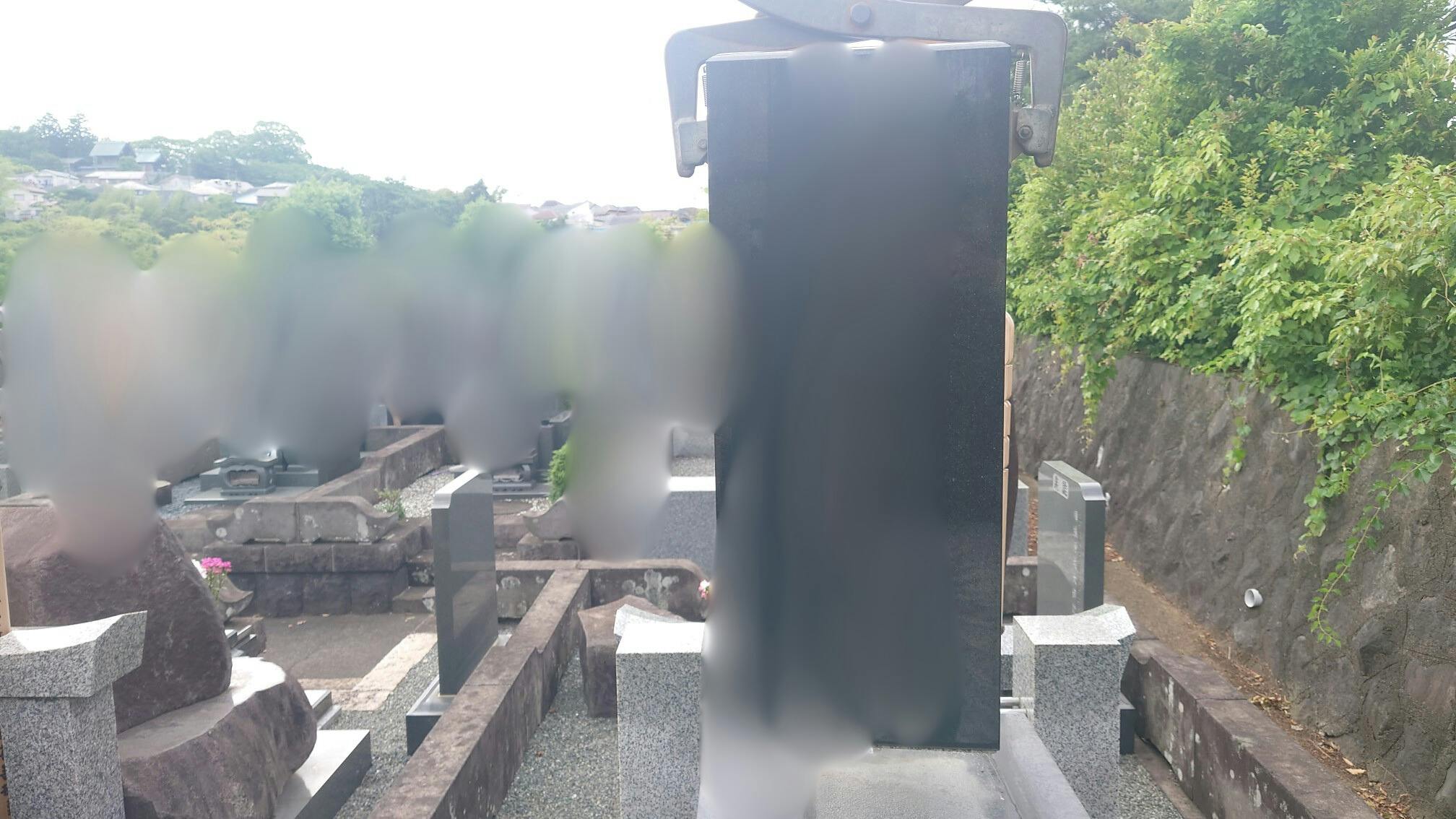 潮音寺のお墓の墓石撤去前