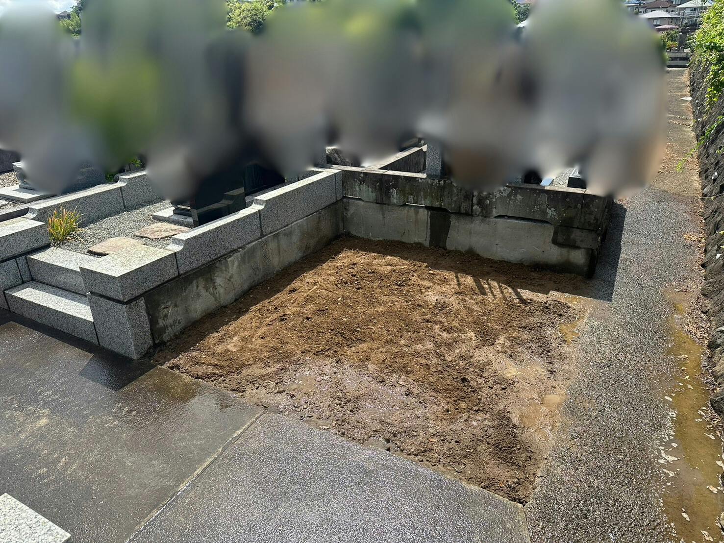 潮音寺のお墓の墓石撤去後