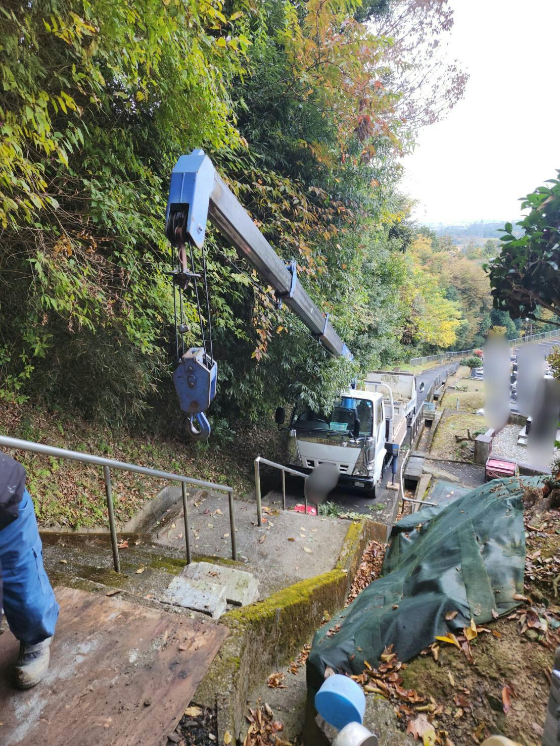 石岡市営 石岡龍神山霊園のお墓の墓石撤去後