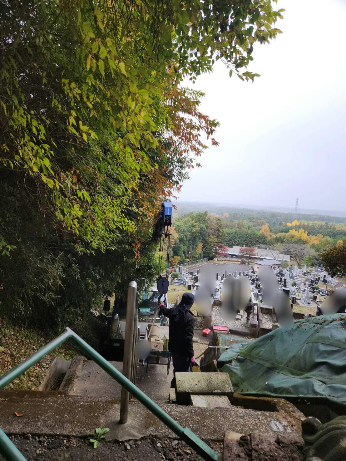 石岡市営 石岡龍神山霊園のお墓の墓石撤去後