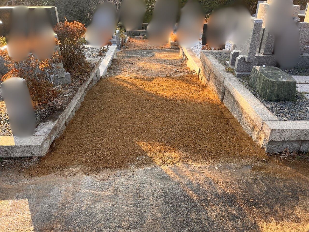 神戸市立 舞子墓園のお墓の墓石撤去後