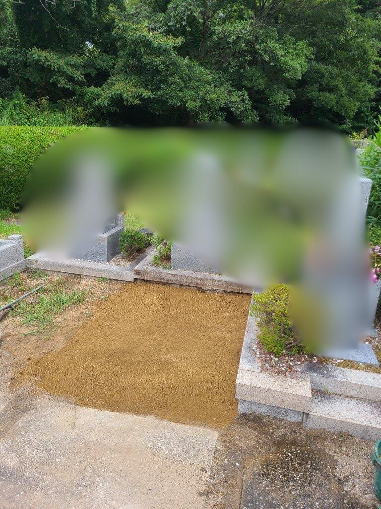 神戸市立 鵯越墓園のお墓の墓石撤去後