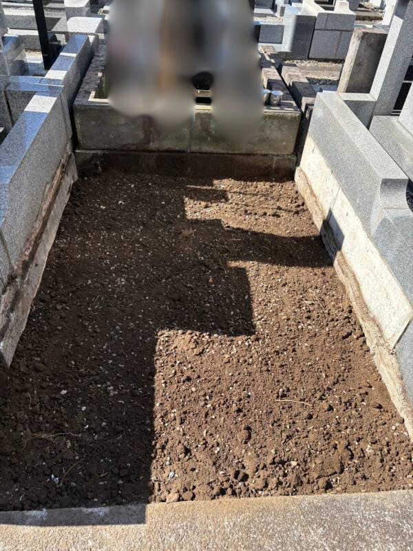 秀常寺のお墓の墓石撤去後