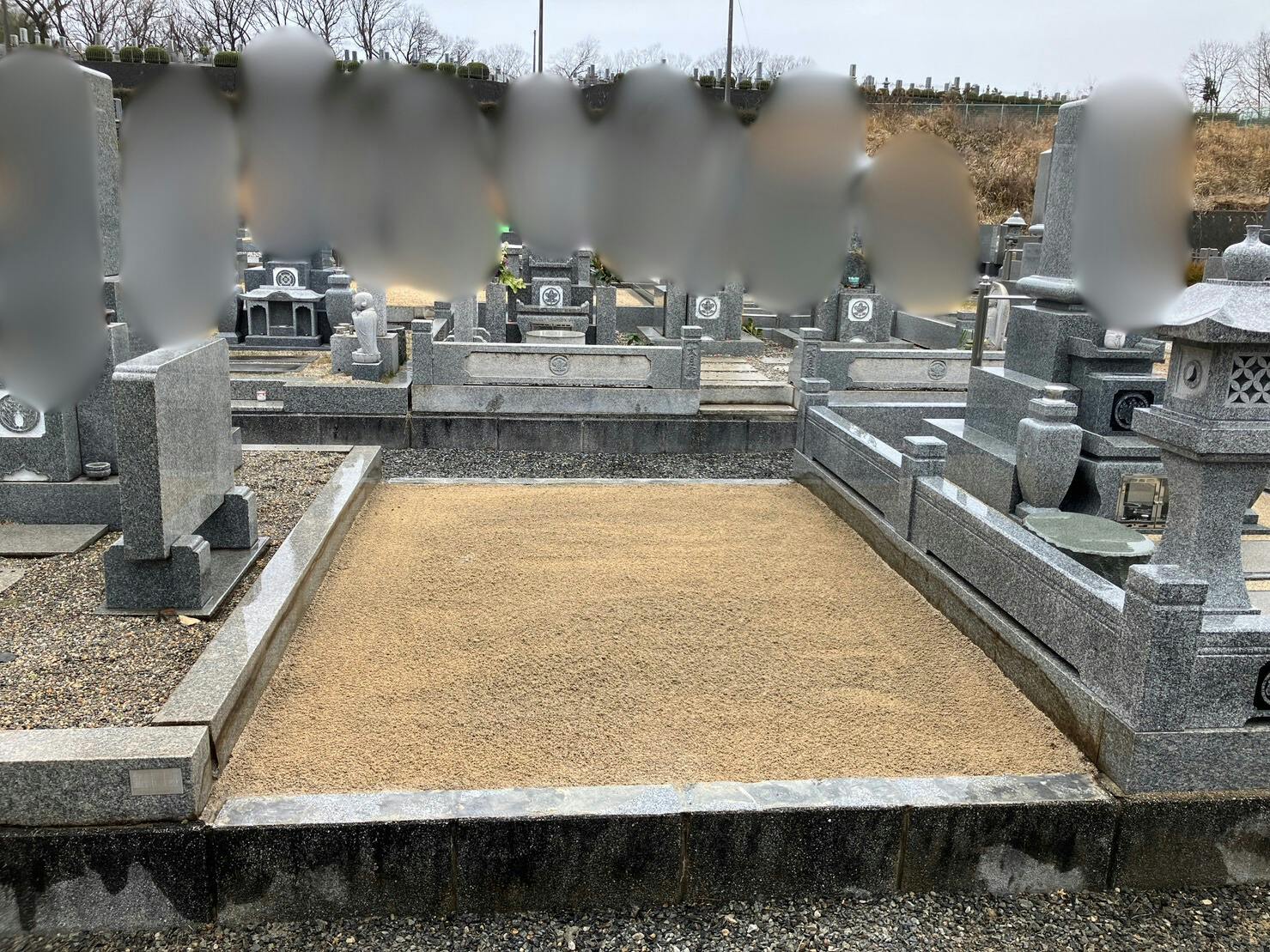 笠岡市相生墓園のお墓の墓石撤去後