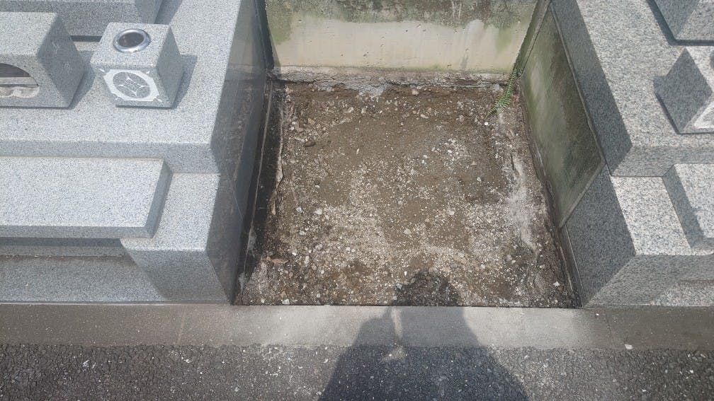 築地本願寺 西多摩霊園のお墓の墓石撤去後