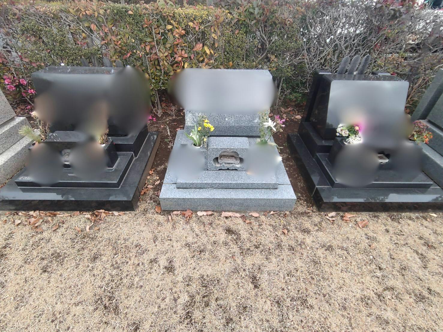 船橋市営 馬込霊園のお墓の墓石撤去前