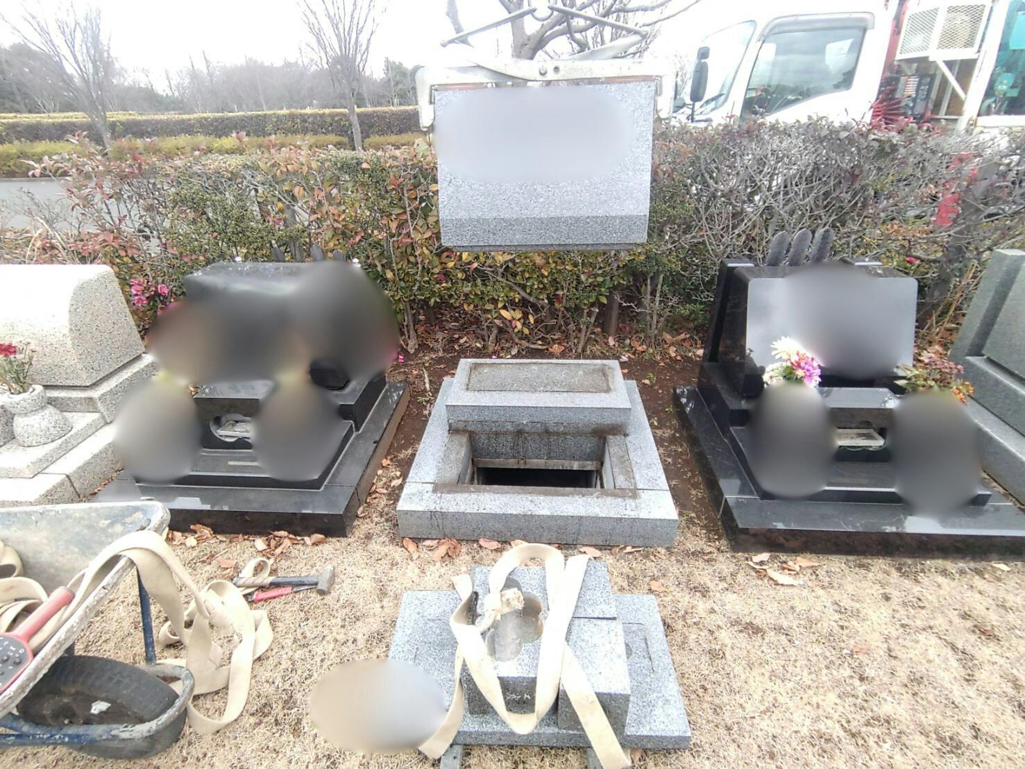 船橋市営 馬込霊園のお墓の墓石撤去後