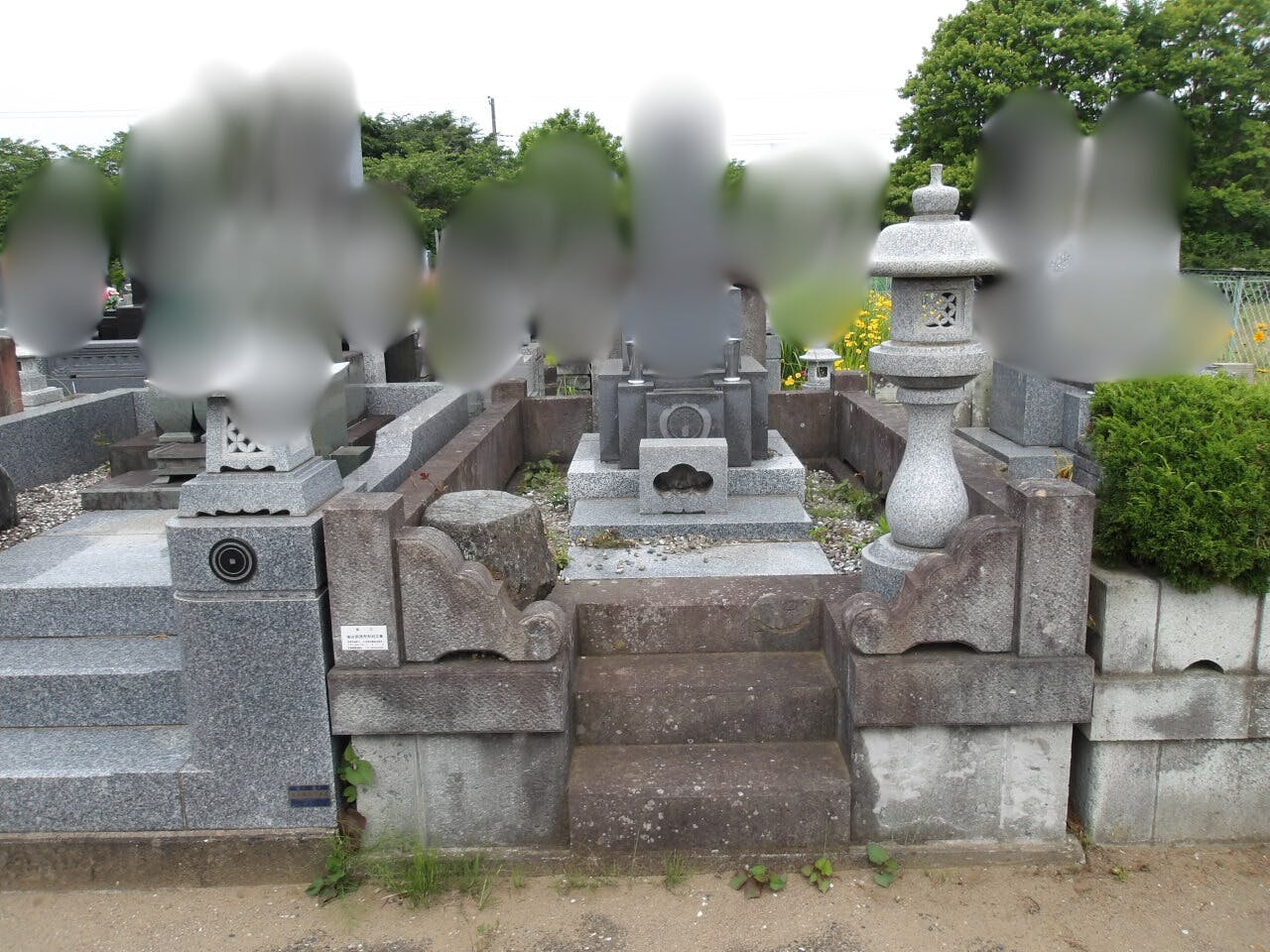 茂原市東郷霊園のお墓の墓石撤去前
