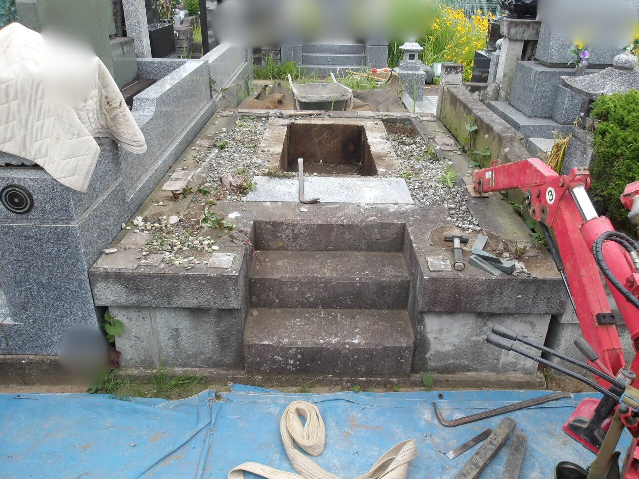 茂原市東郷霊園のお墓の墓石撤去後