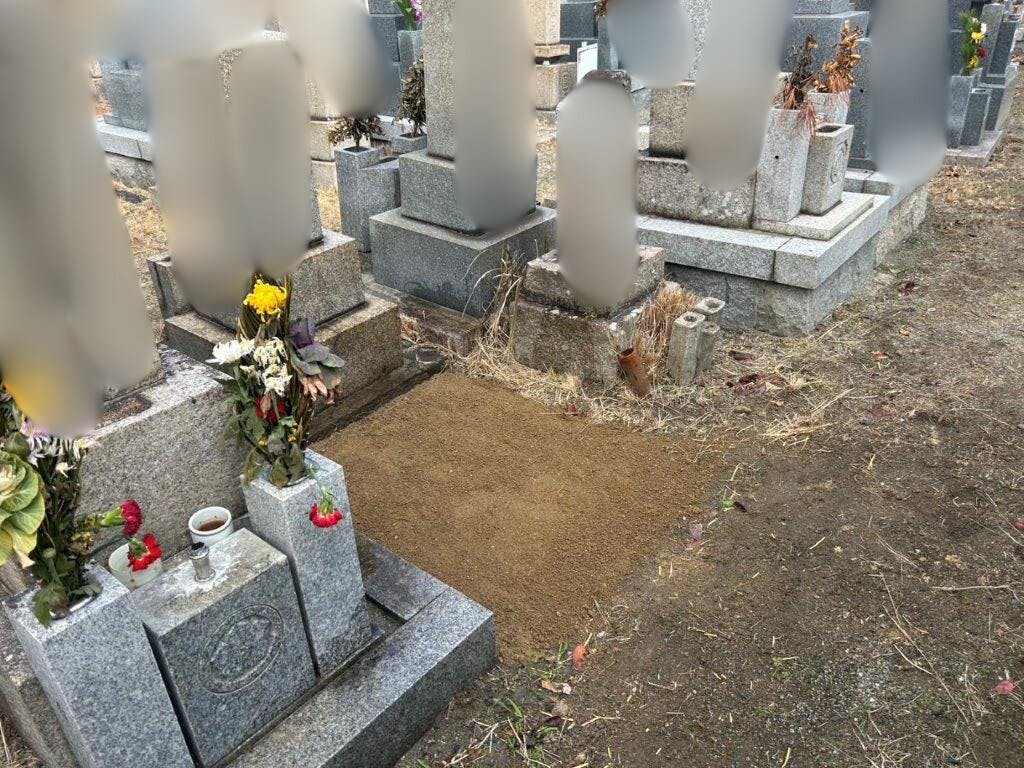 西宮市営 満池谷墓地のお墓の墓石撤去後
