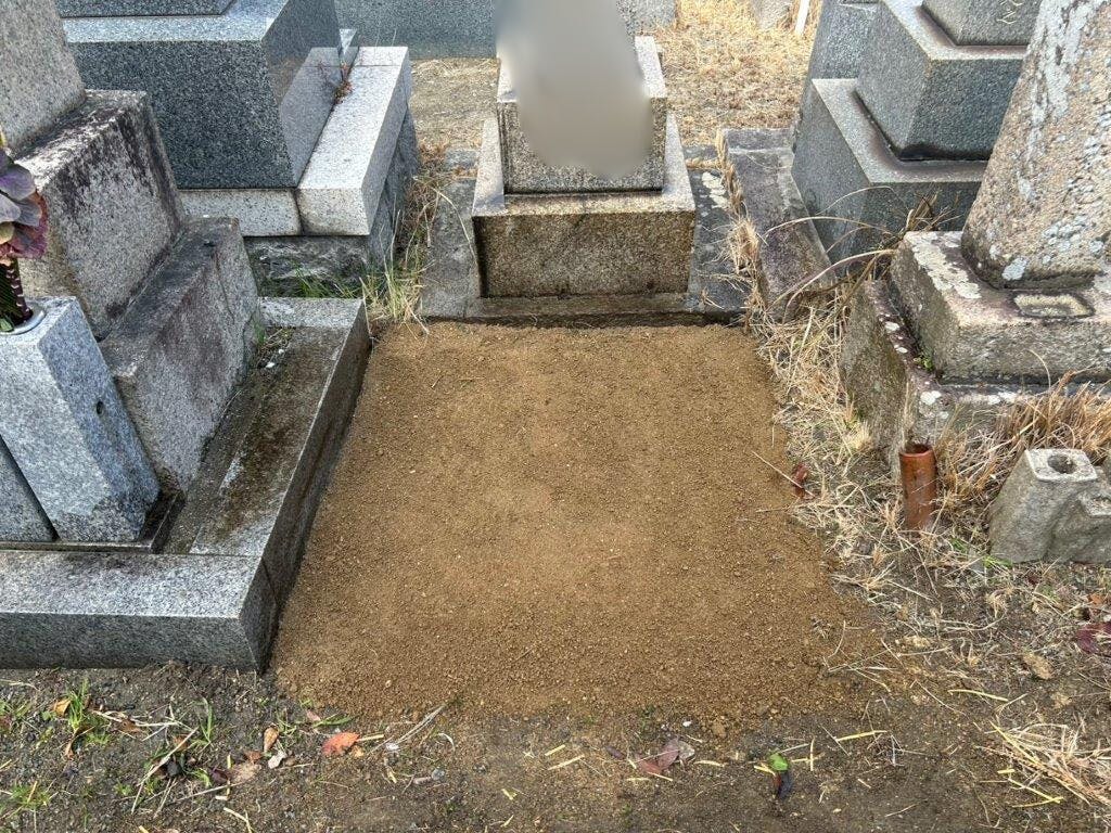 西宮市営 満池谷墓地のお墓の墓石撤去後