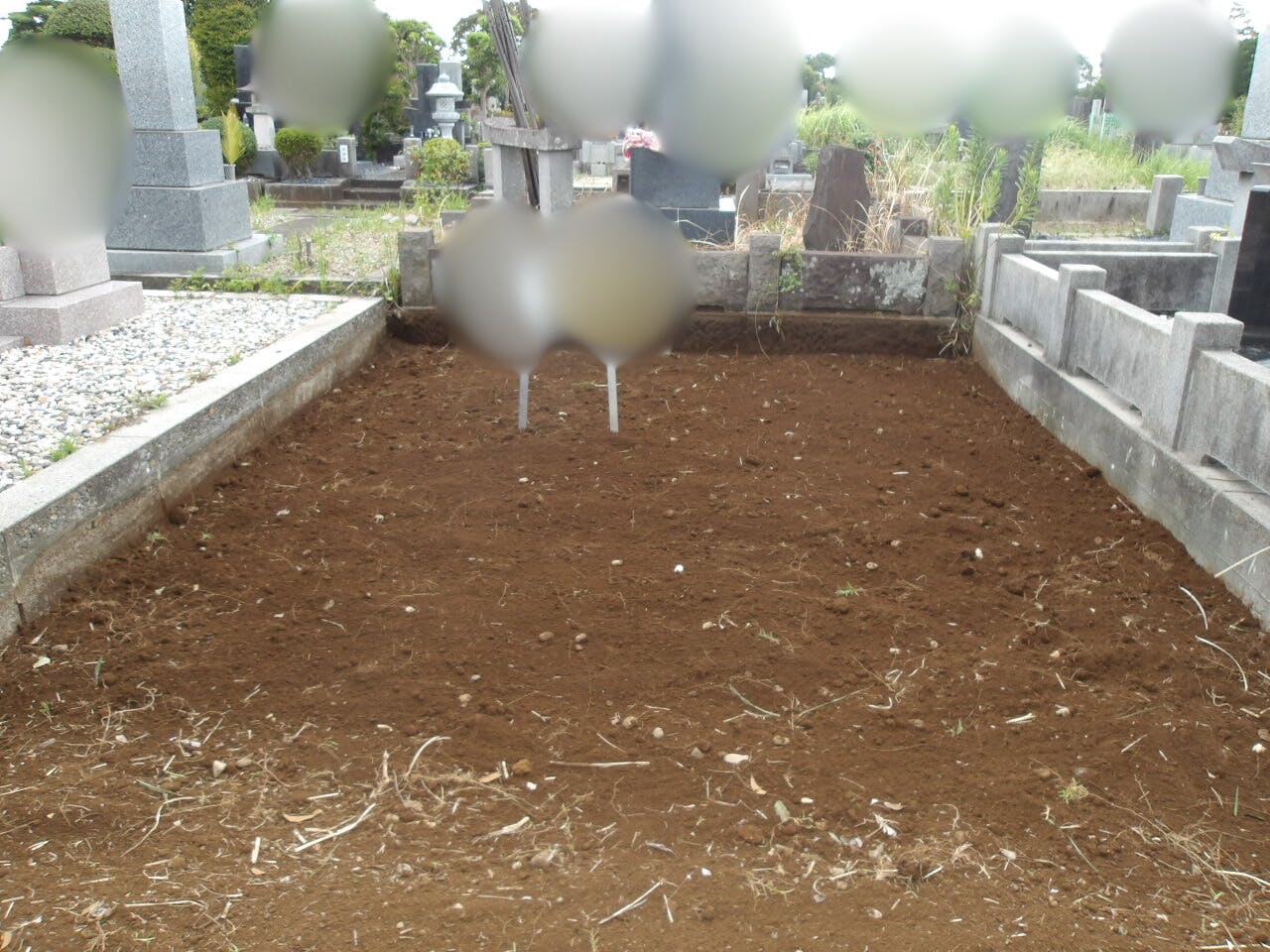 都立 八柱霊園のお墓の墓石撤去後