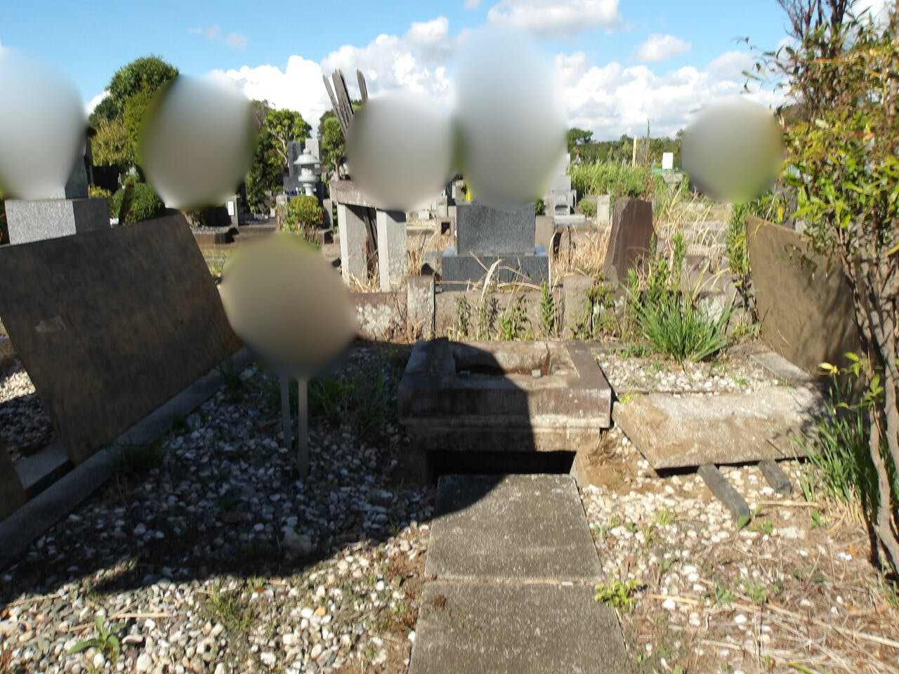 都立 八柱霊園のお墓の墓石撤去後