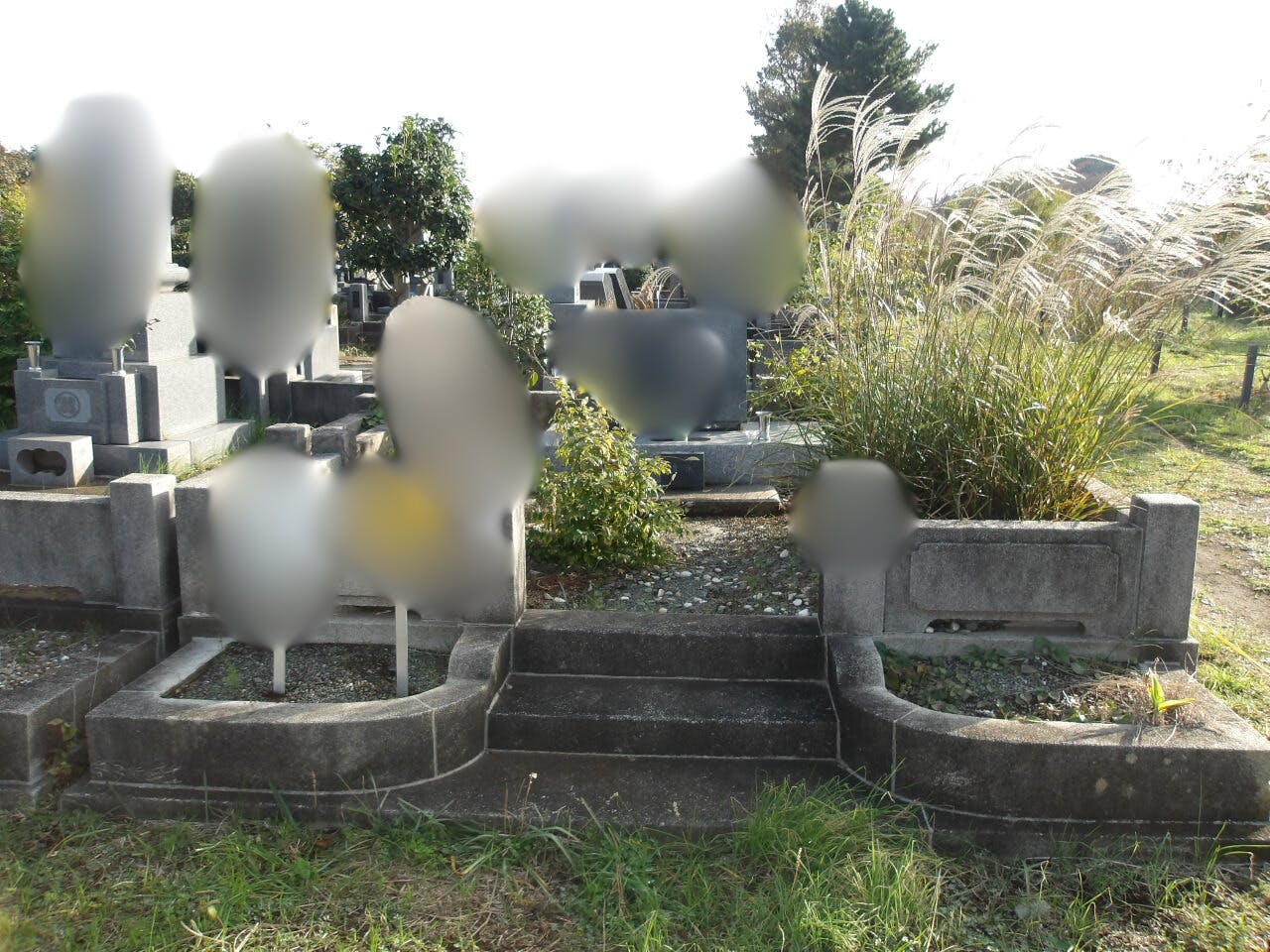 都立 八柱霊園のお墓の墓石撤去前