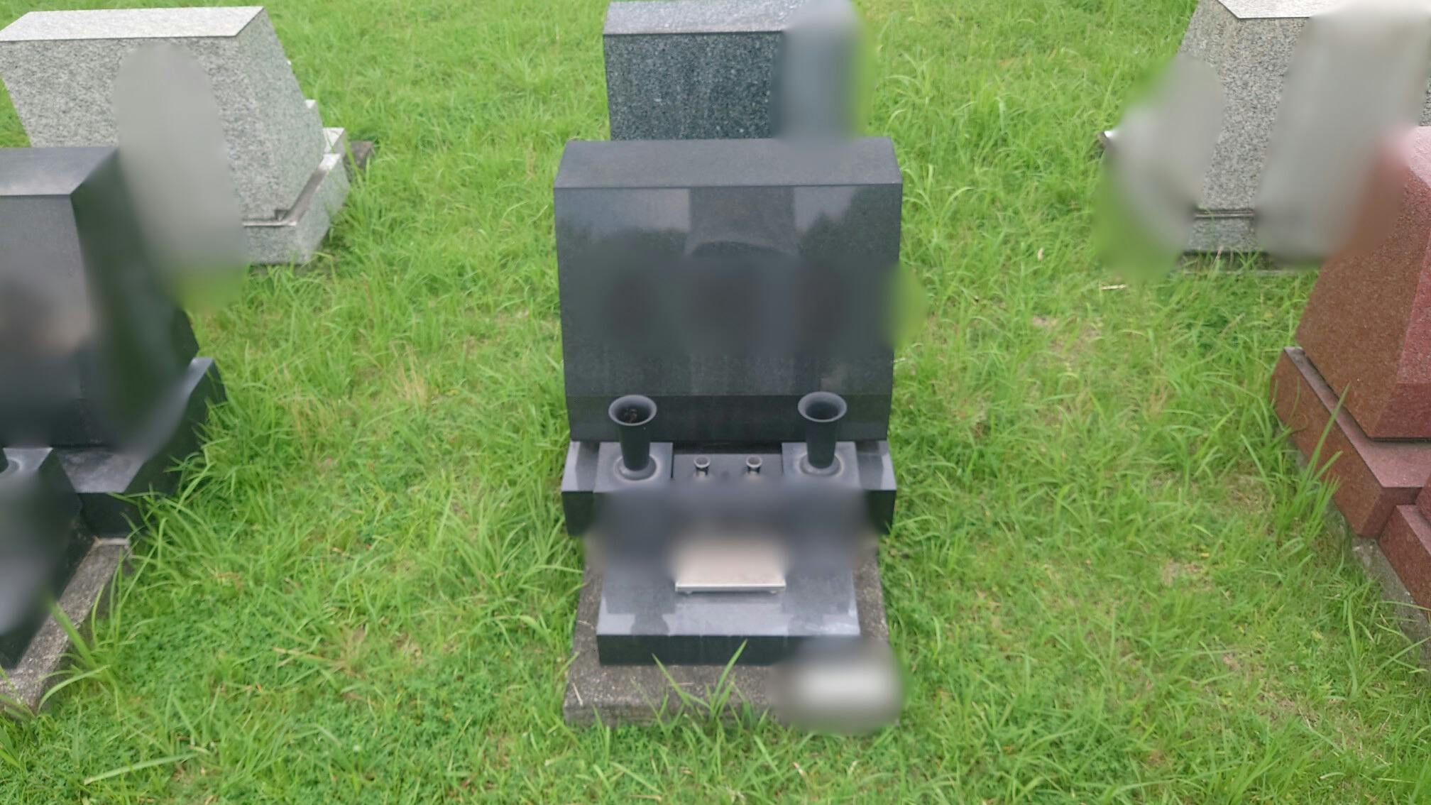 都立 八王子霊園のお墓の墓石撤去前