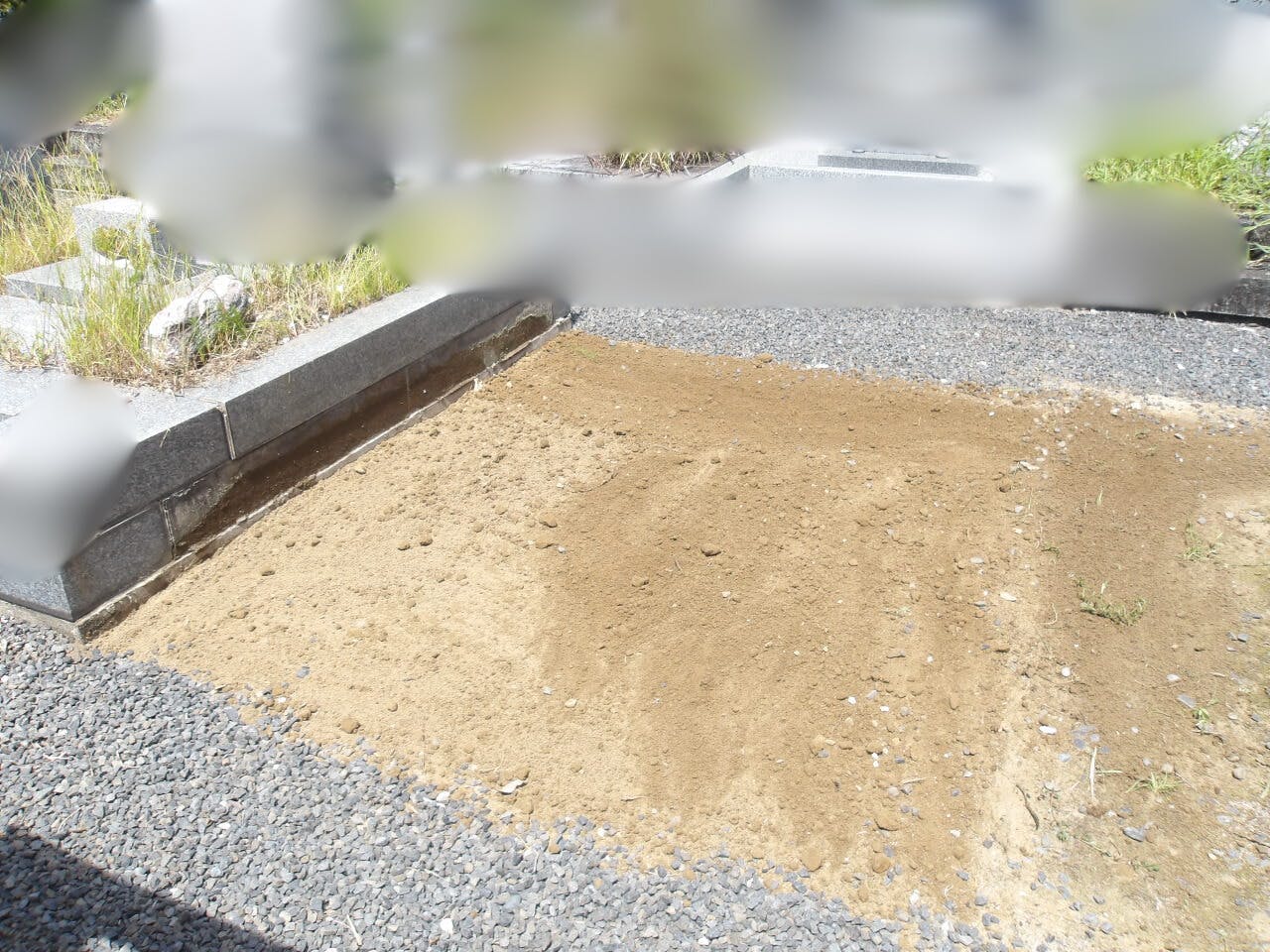 長南町営 笠森霊園のお墓の墓石撤去後