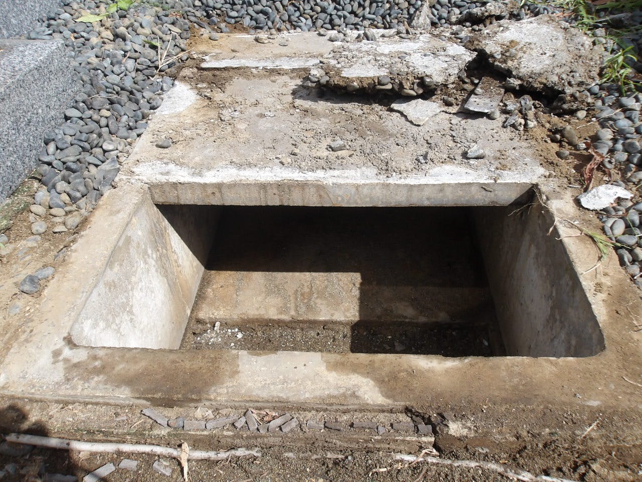 長南町営 笠森霊園のお墓の墓石撤去後