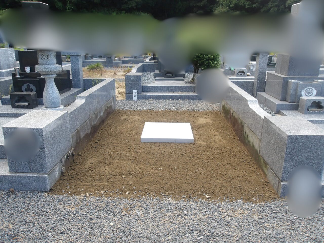 長南町営 笠森霊園のお墓の墓石撤去後