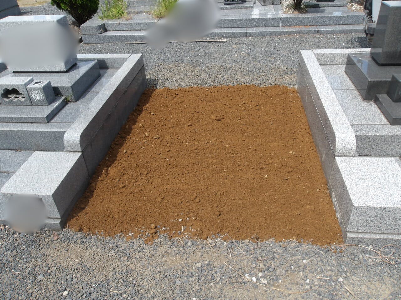 長南町営 笠森霊園のお墓の墓石撤去後