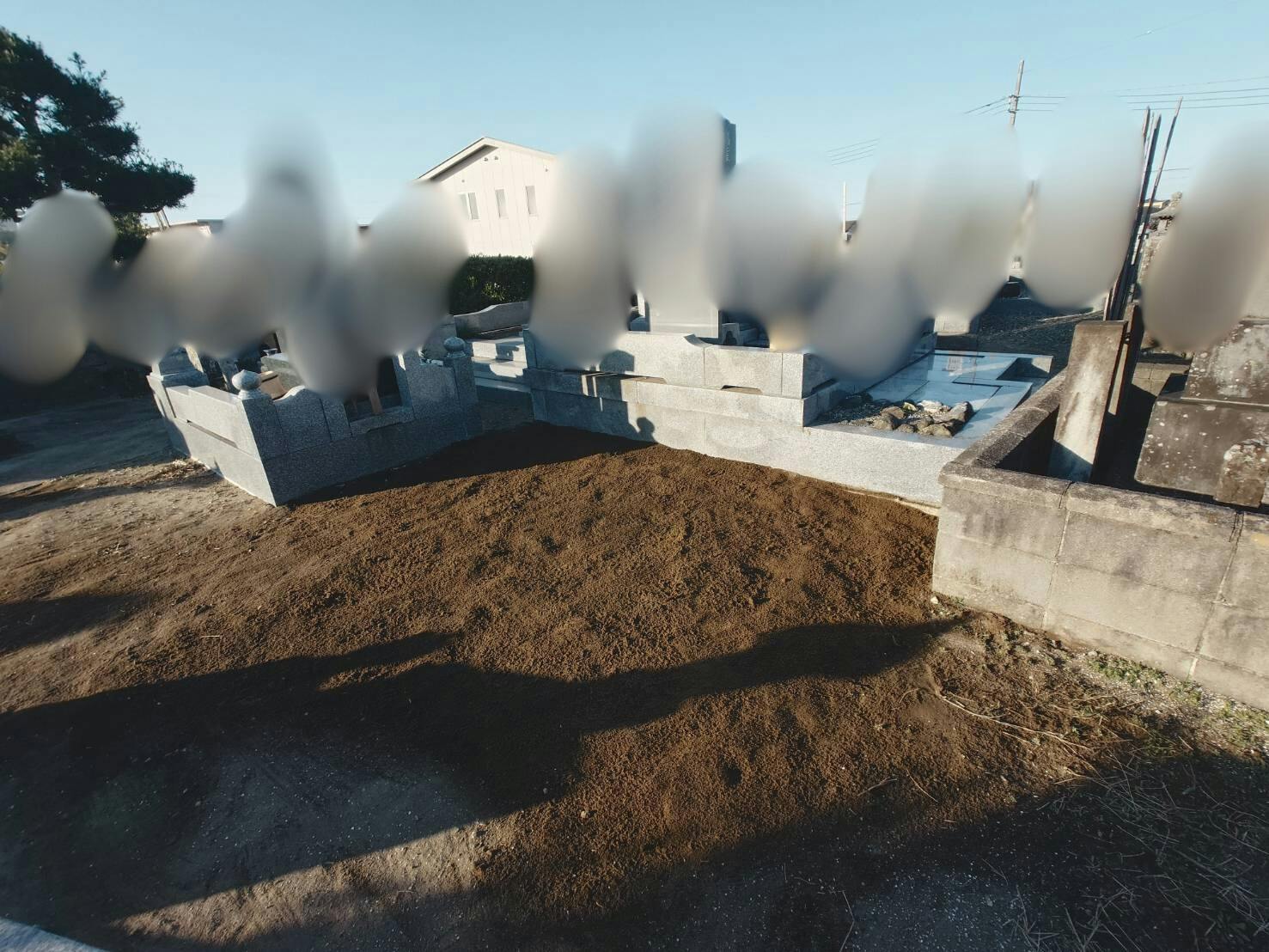 長生郡西ノ山霊園のお墓の墓石撤去後