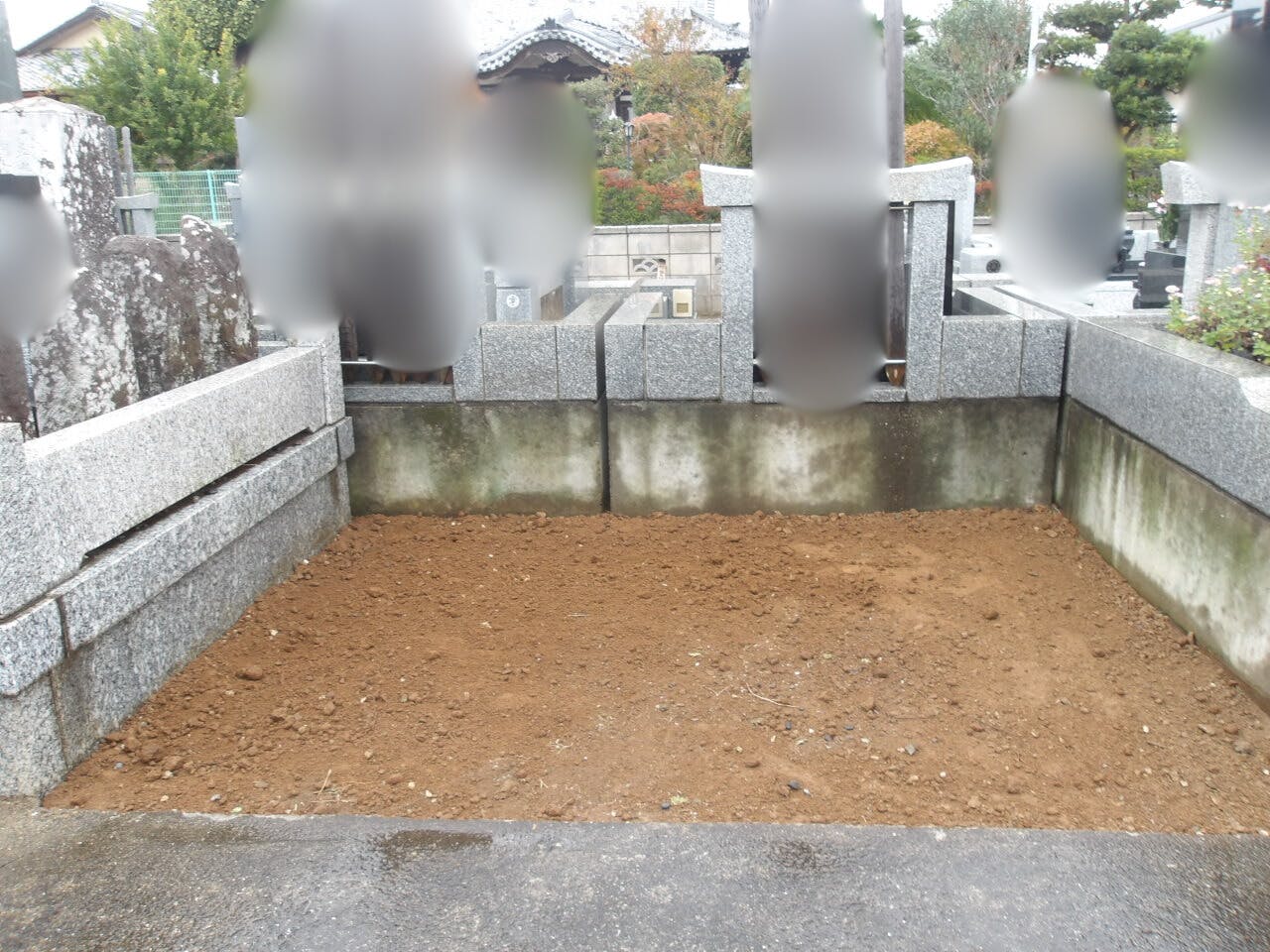 長養寺のお墓の墓石撤去後