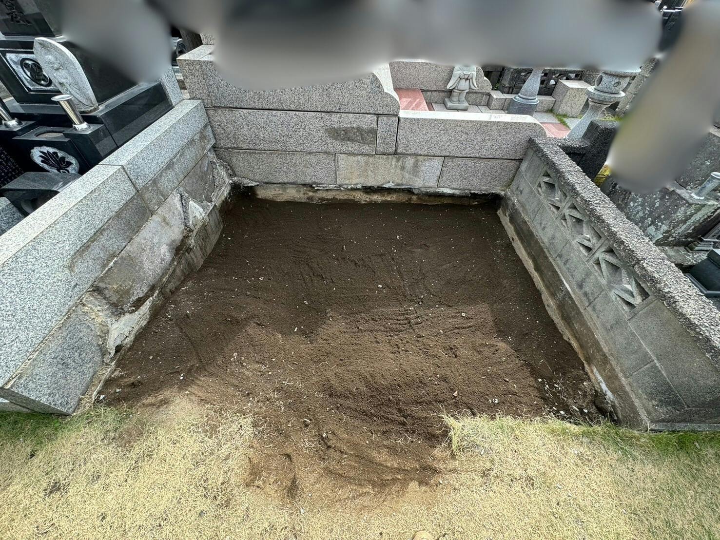 阿弥陀寺のお墓の墓石撤去後