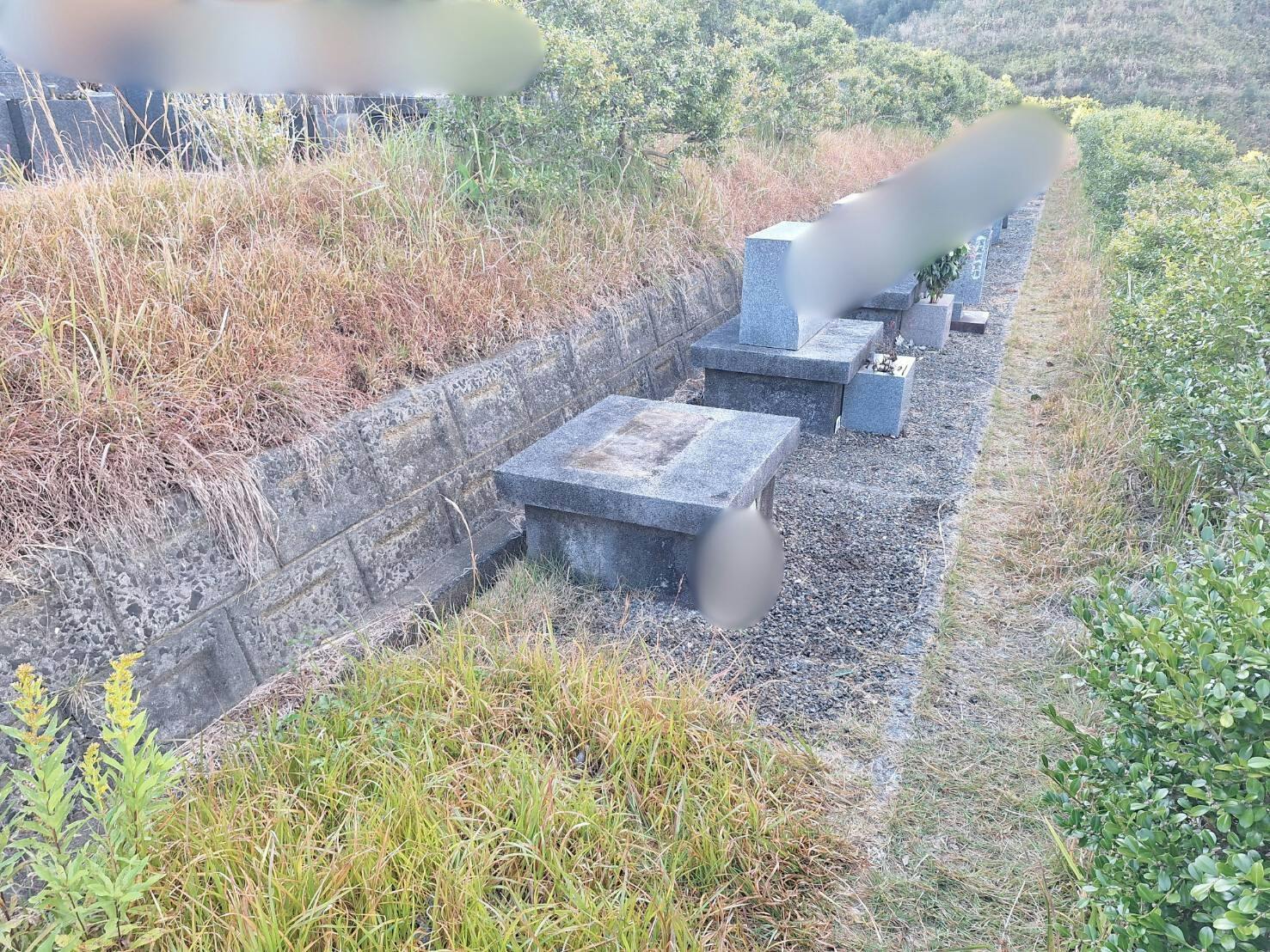 高知市一宮墓地公園のお墓の墓石撤去後